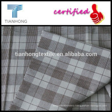 checked design yarn dyed cotton fabric/100% cotton palin woven check fabric for casual shirt